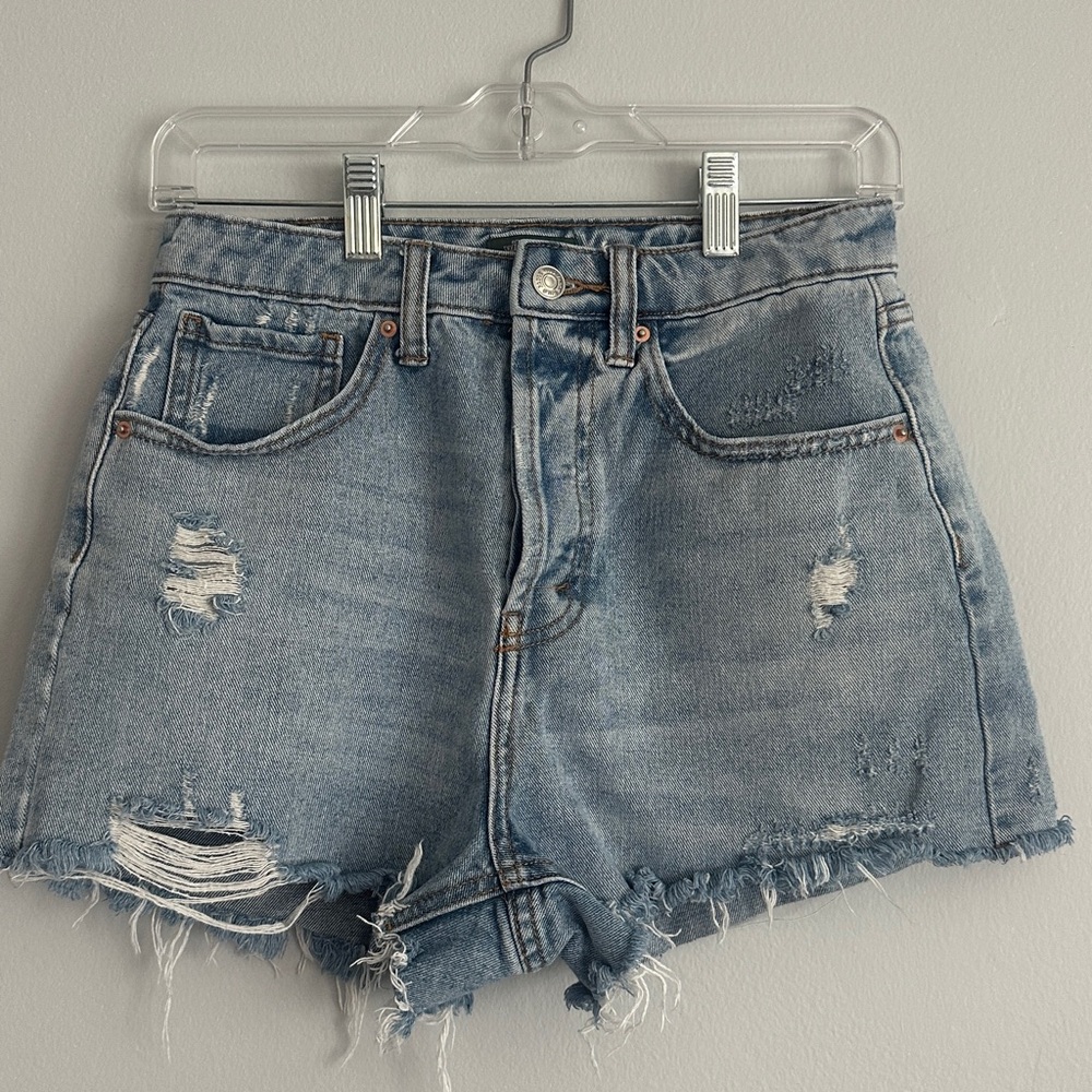 Denim Distressed Women Shorts